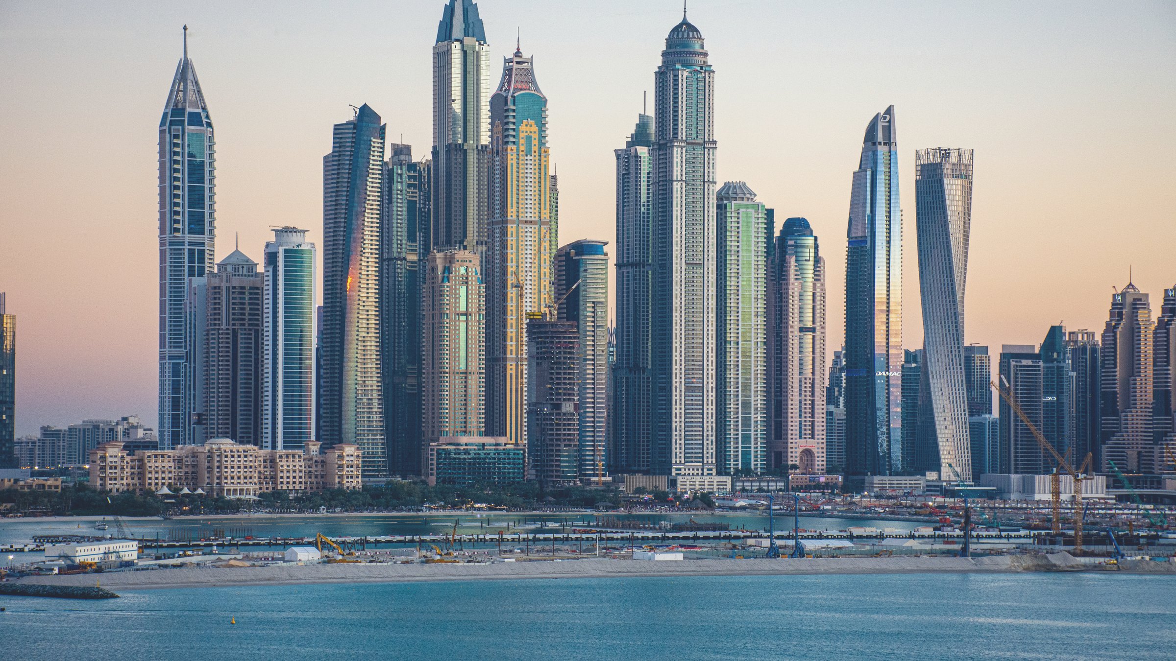 The Dubai Marina skyline